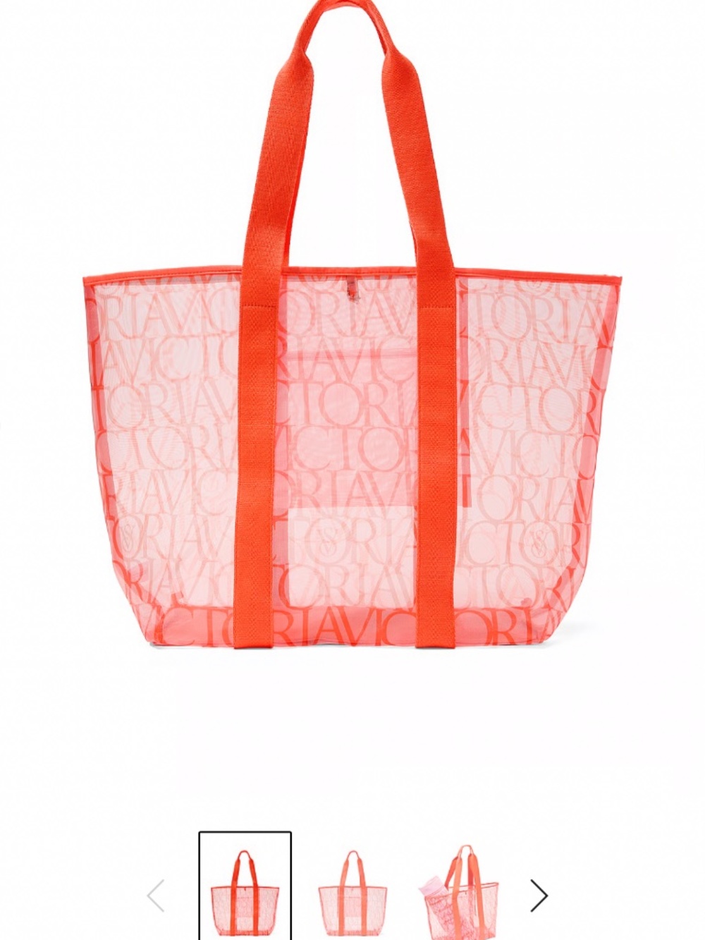 🔥 Victoria's Secret Mesh Beach Tote Bag & Towel Set - Brand New - Picture 2 of 5